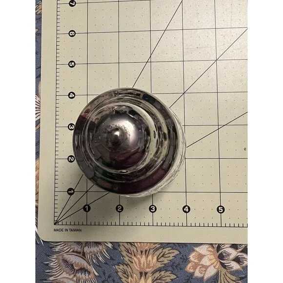 VTG Cut Crystal Muffineer/ Sugar Shaker Silver Plate Lid EUC - Picture 5 of 10